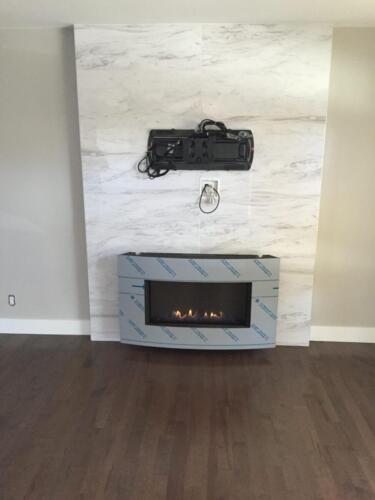 Amp Electric - Custom Fireplace Install 